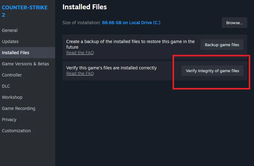 Verify Game File Integrity